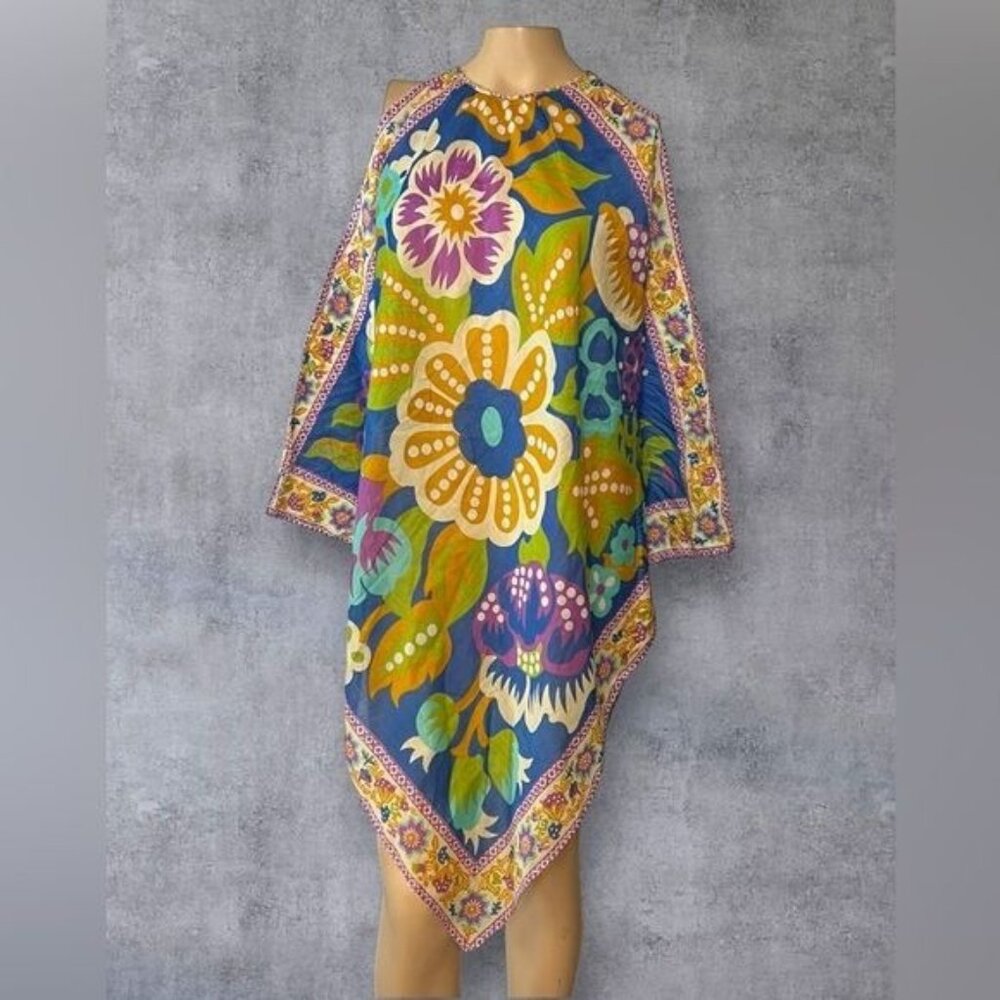 Thai Lines Bangkok Hand-Screened Boho Tunic Dress